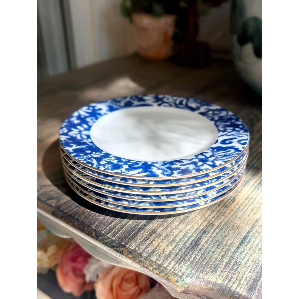 Ralph Lauren Round Hill SET 6 + Sugar Bowl SALAD BREAD & BUTTER SAUCERS Total 37